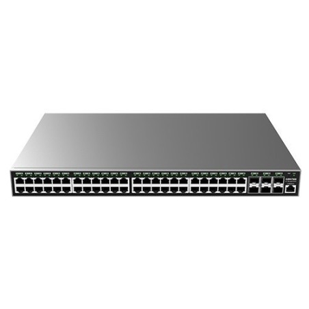 Switch gestionable L2+, x48 Gb, x6 SFP+. Sobremesa / Pared / Rack