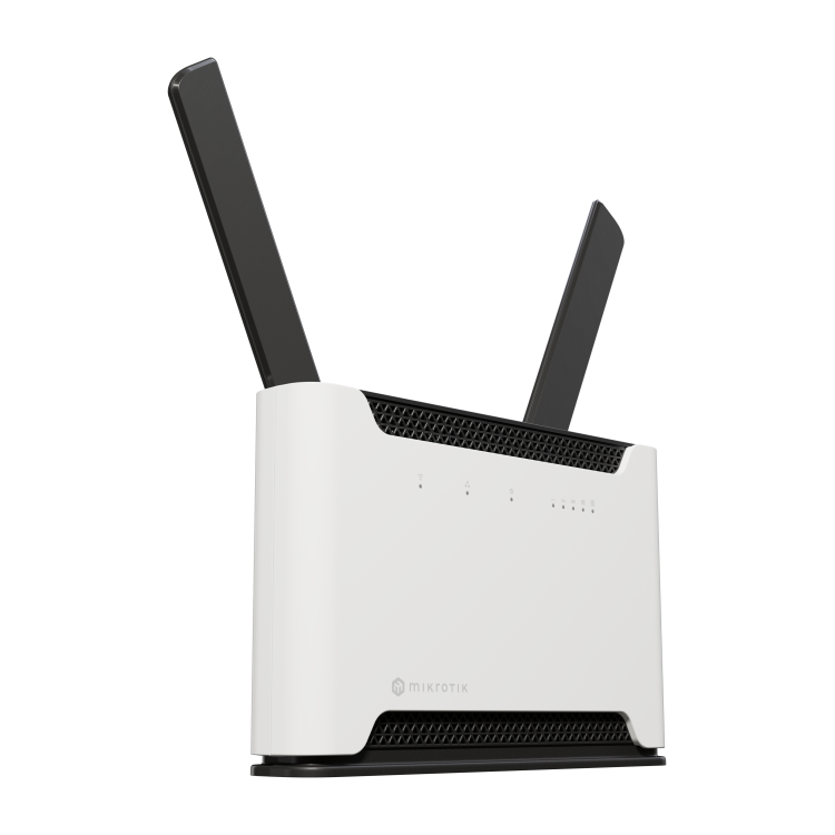Router inalámbrico MikroTik Chateau LTE6 ax D53G-5HacD2HnD-TC&EG06-EA - LTE Cat.6, WiFi 6, 5×Gigabit, PoE