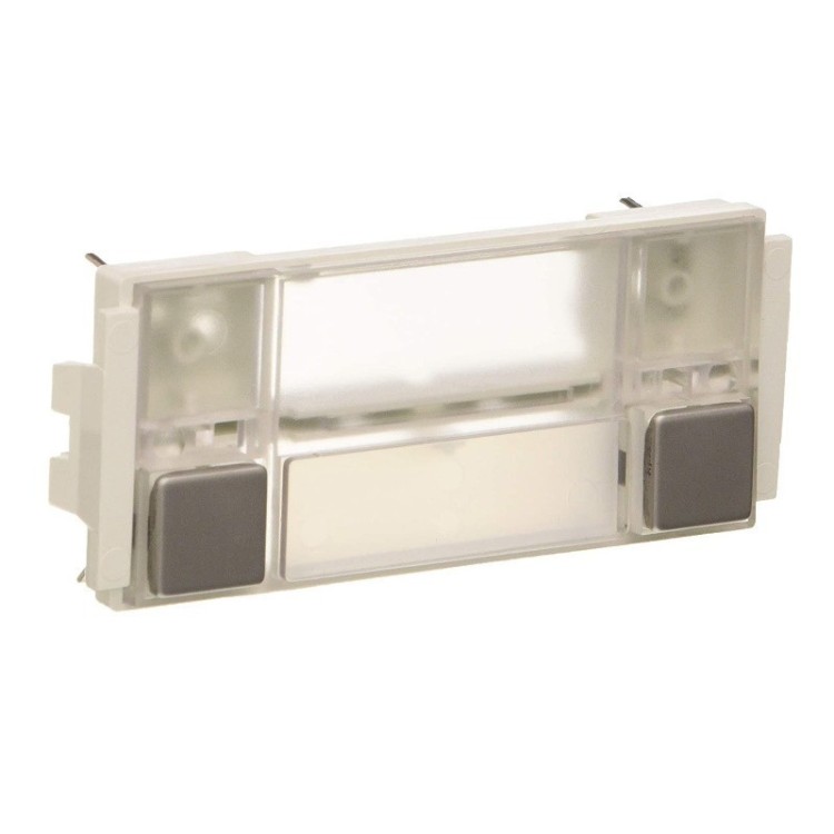 Casette 2 Pulsadores, 2 columnas, abajo. Serie Europa.