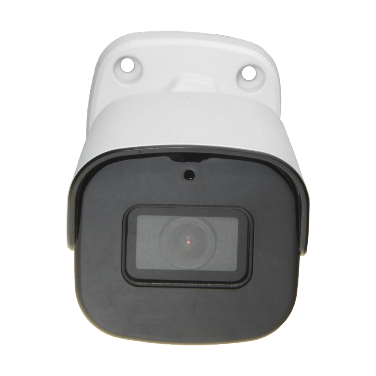 Cámara IP bullet, 4Mpx, IR 40mts, 1/3", 4mm. IP67, IA, micrófono integrado