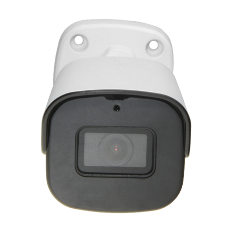 Cámara IP bullet, 4Mpx, IR 40mts, 1/3", 4mm. IP67, IA, micrófono integrado