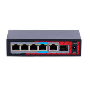 POE extender Switch 802.3af/at/bt 60W. 4x POE out Gb, 1x POE in Gb, 1xSFP