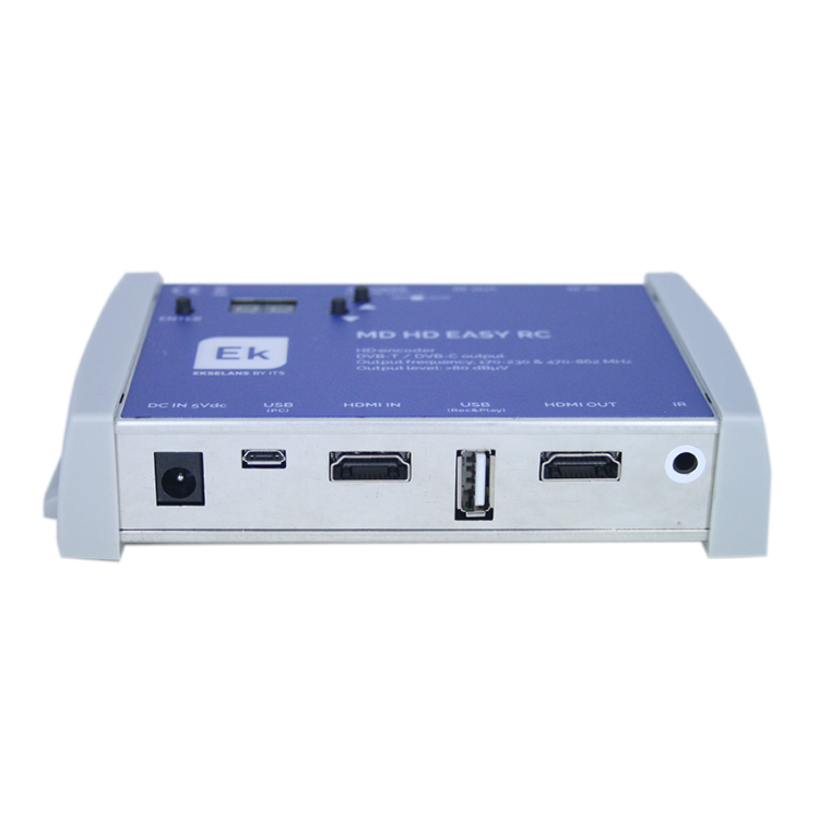 Modulador digital EKSELANS MD HD EASY RC - HDMI a COFDM/QAM HD, HDMI Loop, USB e IR