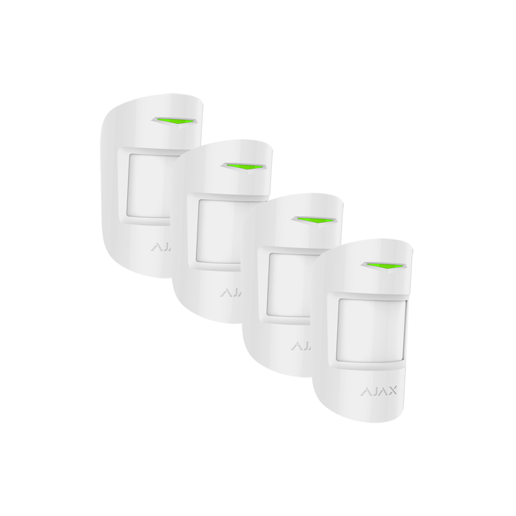 Pack 10 Detectores de movimiento PIR , inalámbrico, anti-mascotas hasta 12mts, Grado 2