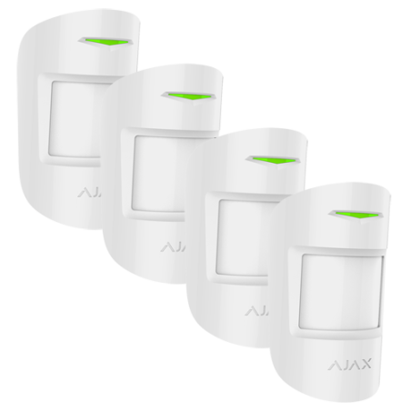 Pack 10 Detectores de movimiento PIR , inalámbrico, anti-mascotas hasta 12mts, Grado 2