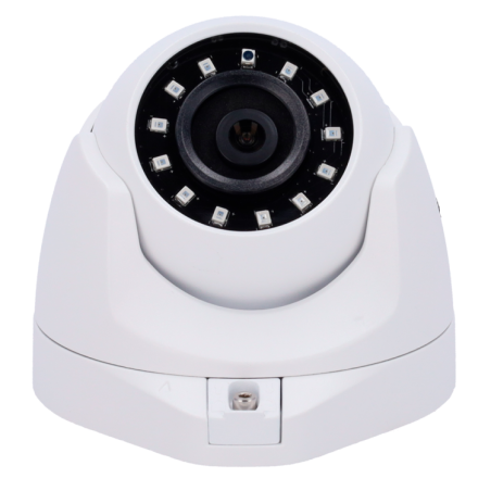 Cámara domo 4 en 1, 1080p, 1.2mm, IR 30mts. IP66, blanca.