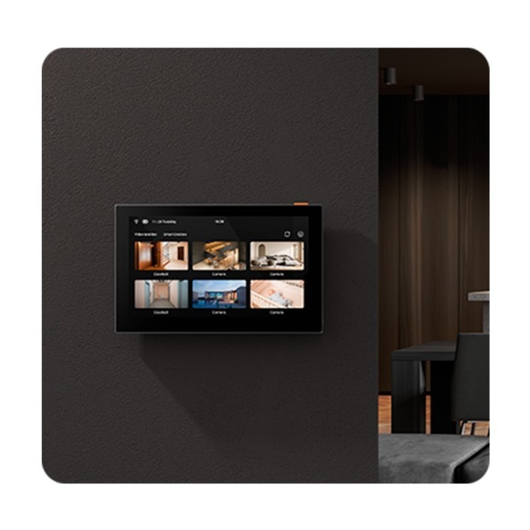 Monitor de 7" WiFi, 2 hilos,  2.4/5GHz y MicroSD.  App móvil P2P, para Kits Ezviz.