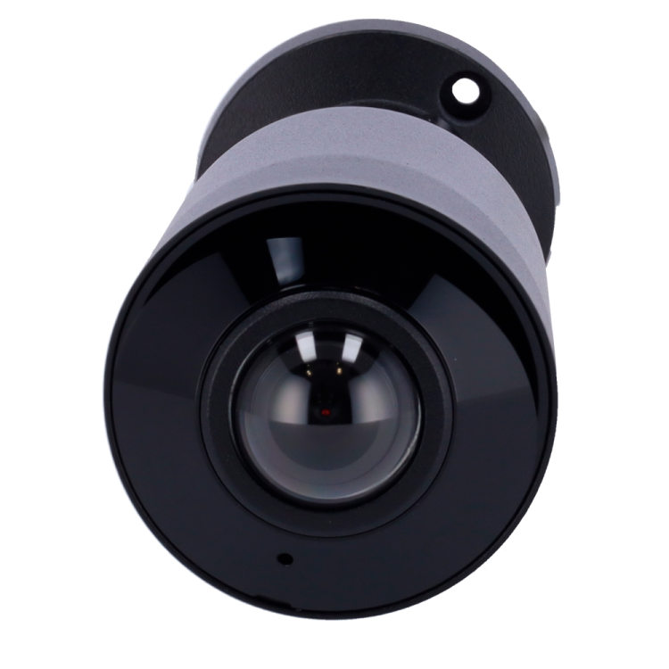 Cámara IP bullet, 5Mpx, IR 20mts, 1/2.7", 1.6mm, IP67, Ultra265H, Gran angular, Audio bidireccional.