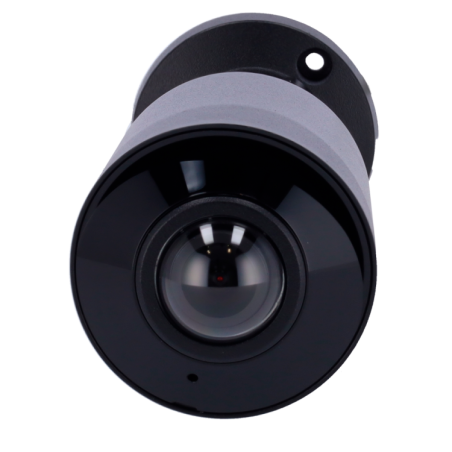Cámara IP bullet, 5Mpx, IR 20mts, 1/2.7", 1.6mm, IP67, Ultra265H, Gran angular, Audio bidireccional.