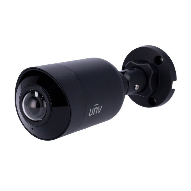 Cámara IP bullet, 5Mpx, IR 20mts, 1/2.7", 1.6mm, IP67, Ultra265H, Gran angular, Audio bidireccional.