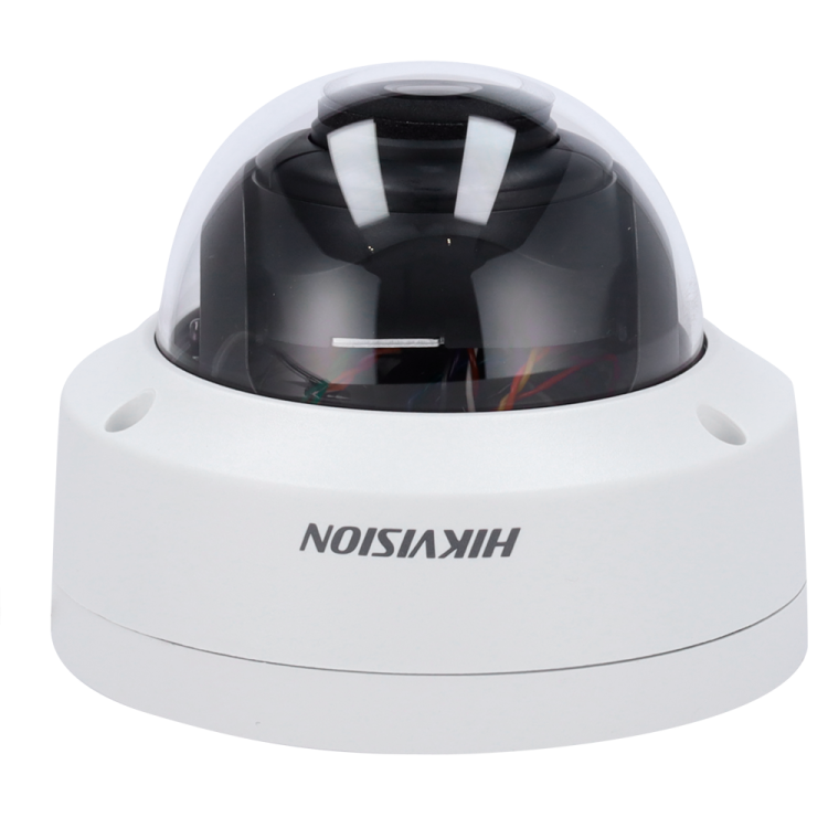 Cámara IP domo, 4MPx, IR 30mts, 2.8mm, H.265+, PoE802.3af. IP67. IK10