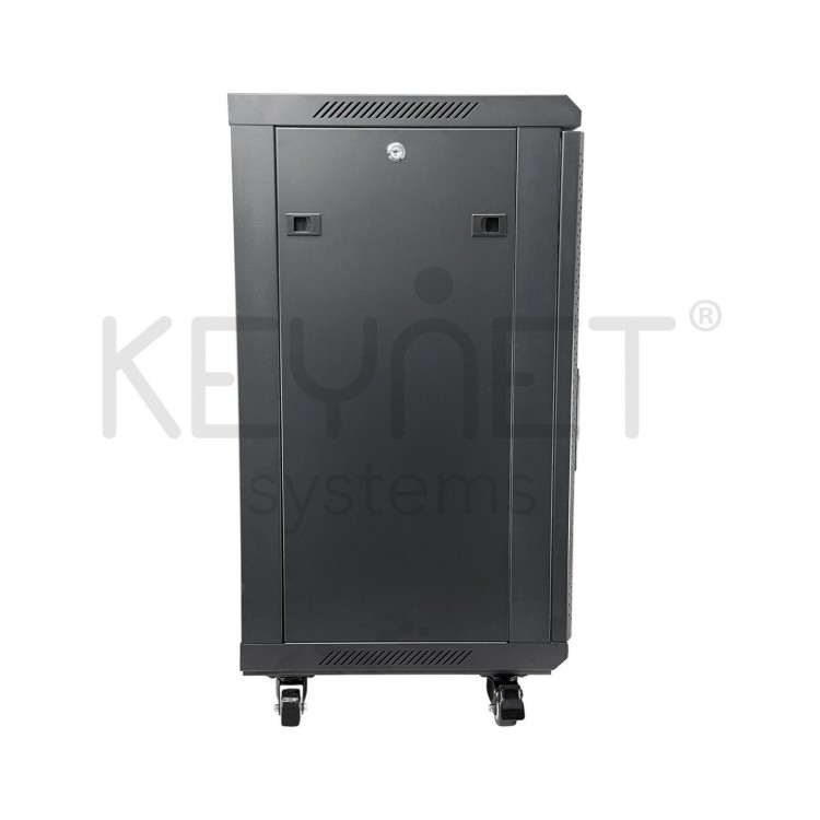 Armario rack mural 19" Keynet FR6-C1566-U - 15U, 600x600x770mm, puerta cristal, desmontado