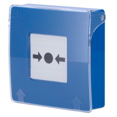 Botón manual de alarma de incendio. Protección contra pulsación accidental, alcance 1700mts