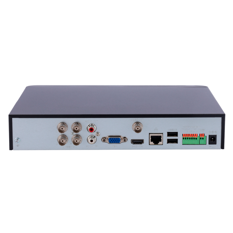 DVR 5 n1 de 4ch 4Mpx + 2IP hasta 8Mpx. H.265, 1 HDD.