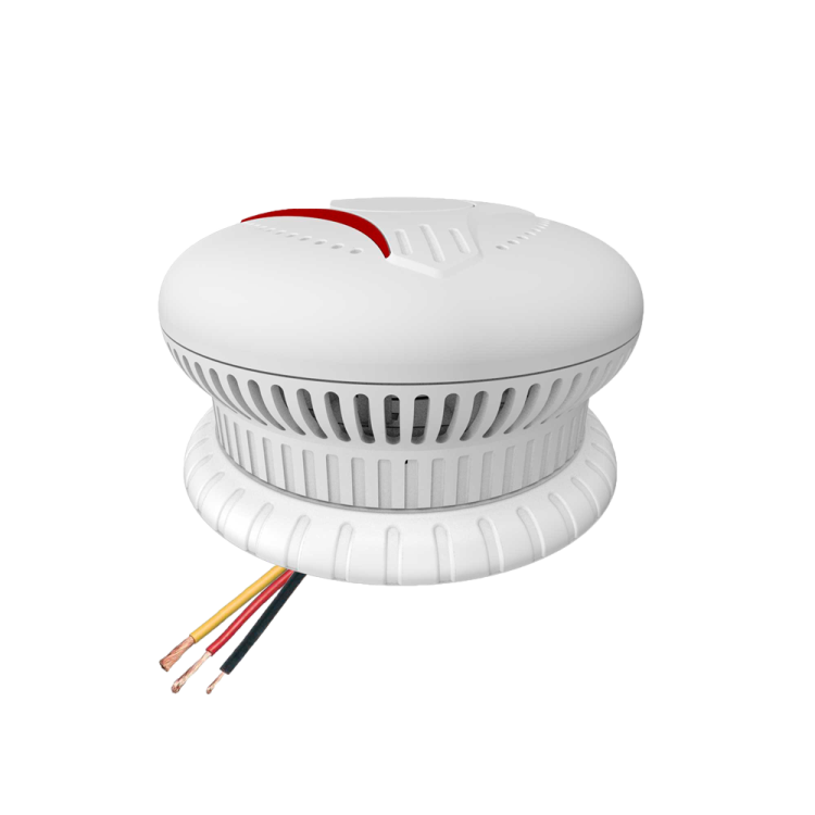 Detector de humo autónomo interconectado ANKA cableado. Alimentación principal AC220~240V, con alarma sonora