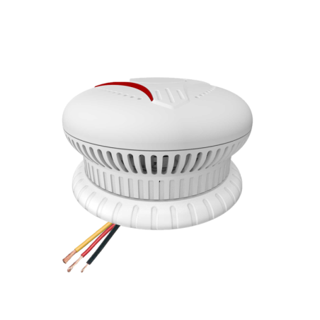 Detector de humo autónomo interconectado ANKA cableado. Alimentación principal AC220~240V, con alarma sonora