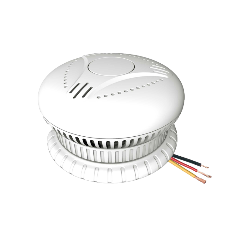 Detector de humo autónomo interconectado ANKA cableado. Alimentación principal AC220~240V, con alarma sonora