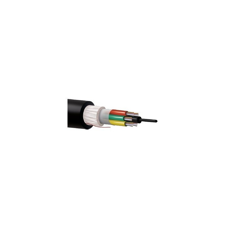 Cable 128 fibras 8Tx16F SM Monomodo G652D 250µ holgada multitubo. Bobina 2000mts/Corte
