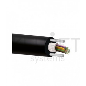 Cable 96 fibras 8Tx12F SM Monomodo G652D 250µ holgada unitubo con fibras de vidrio + 2x2 FRP en cubierta.