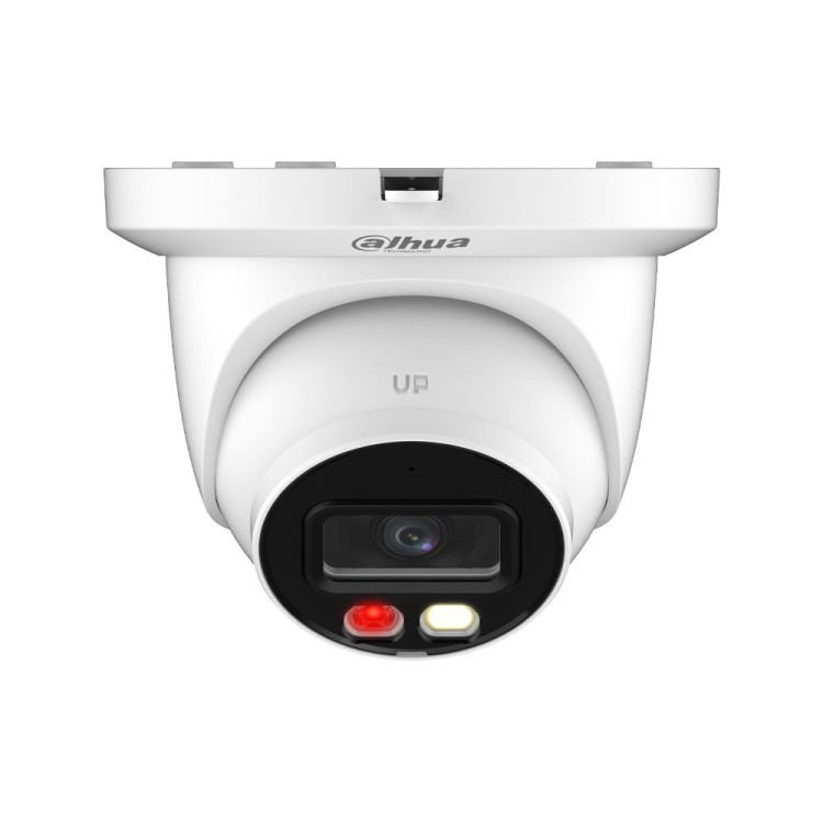 Cámara IP domo, 4Mpx, Iluminación blanca 30mts, fija 2.8mm, H265+, PoE802,3af, IP67