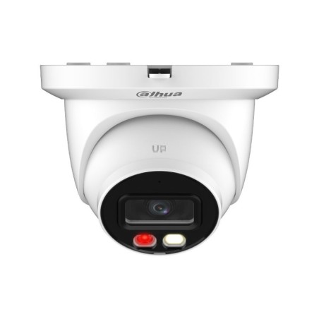 Cámara IP domo, 4Mpx, Iluminación blanca 30mts, fija 2.8mm, H265+, PoE802,3af, IP67