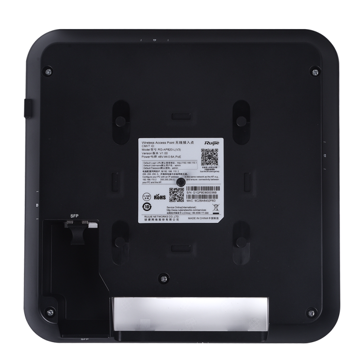 Punto de acceso WIFI 6  AX 2.4/5Ghz, 23dBm, 3dBi, x2 puerto Gb, 2×2 2.4GHz, 2×2 5GHz. L3 ROAMING.