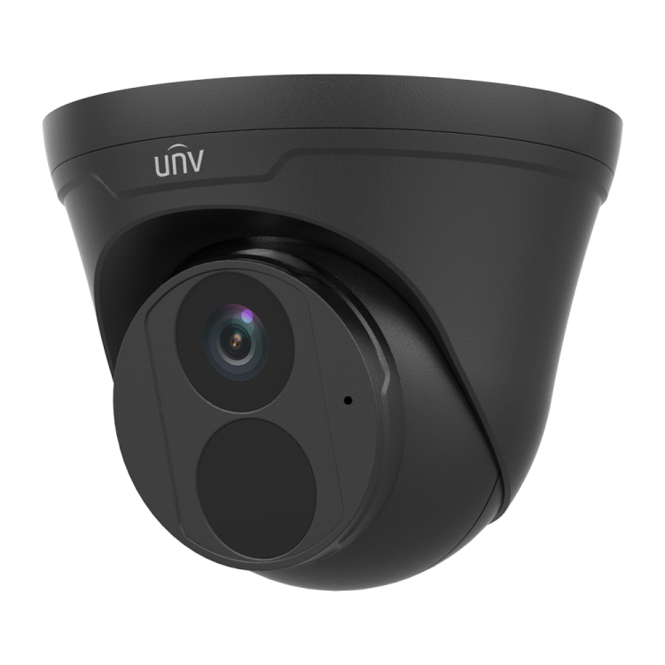 Cámara IP domo, 4Mpx, IR 30mts, 2.8mm, UltraH265, PoE802,3af, IP67. Color Negro