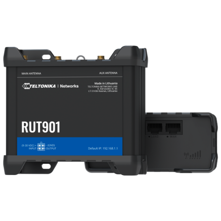 Router 4G Industrial 2,4Ghz x4 10/100, Dual SIM 4G (LTE) Cat 4 hasta 150Mbpsm 1x Entrada + 1x Salida Digital