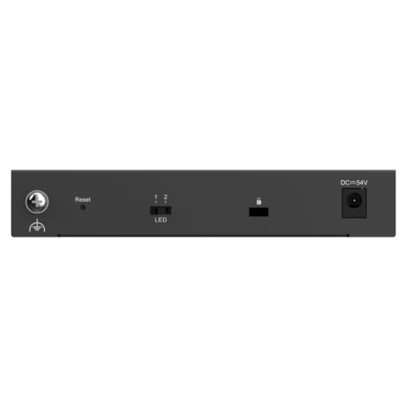 Switch Gestionable, x4 puertos Gigabit PoE 802.3af/at, 54W, x2 puertos Uplink, x1 SFP Combo