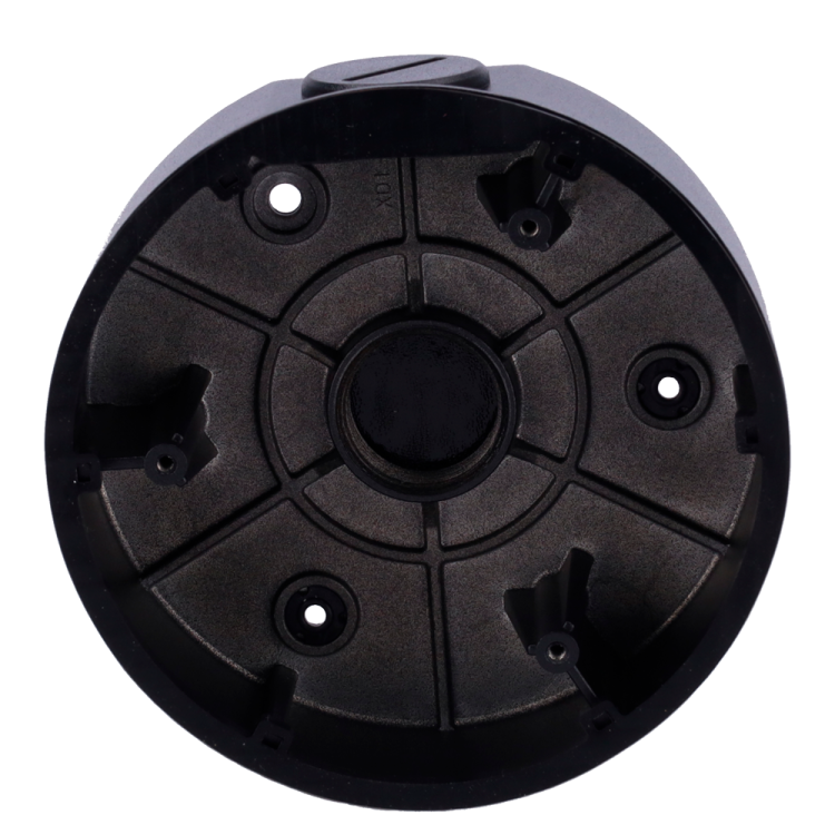 Caja conex. Uniview. 117.8mm diámetro. Negro