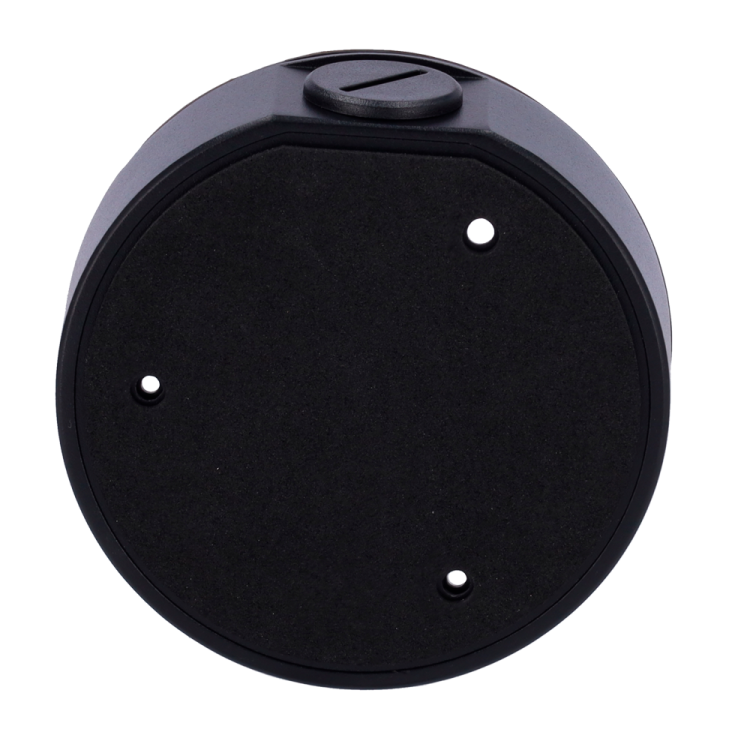 Caja conex. Uniview. 117.8mm diámetro. Negro