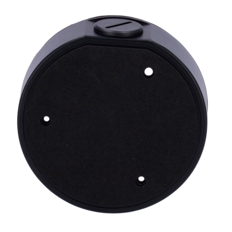 Caja conex. Uniview. 117.8mm diámetro. Negro