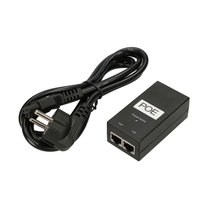 Adaptador POE 24V, 0,5A, 12W, AC cable incluido