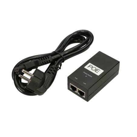 Adaptador POE 24V, 0,5A, 12W, AC cable incluido