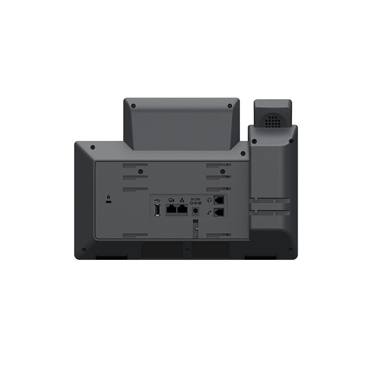 Teléfono IP 6 cuentas SIP, 12 líneas, cloud gratuito, Bluetooth, WiFi dual AC, Audio HD, pantalla LCD 4.3"