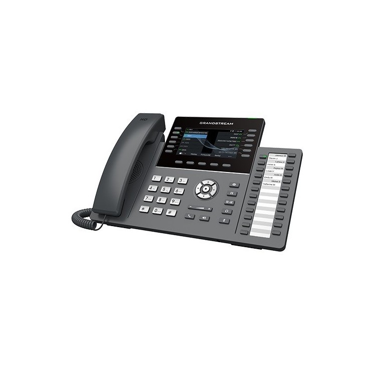 Teléfono IP 6 cuentas SIP, 12 líneas, cloud gratuito, Bluetooth, WiFi dual AC, Audio HD, pantalla LCD 4.3"