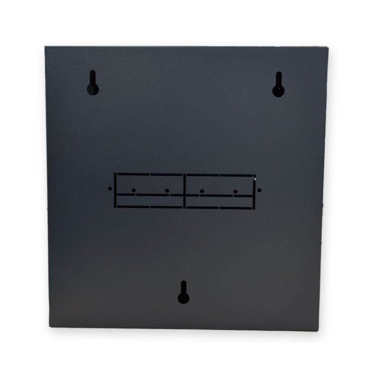 Rack de 10" 6U, F300 / AN500 / AL600mm, carga 10kg, vacío. Montado.