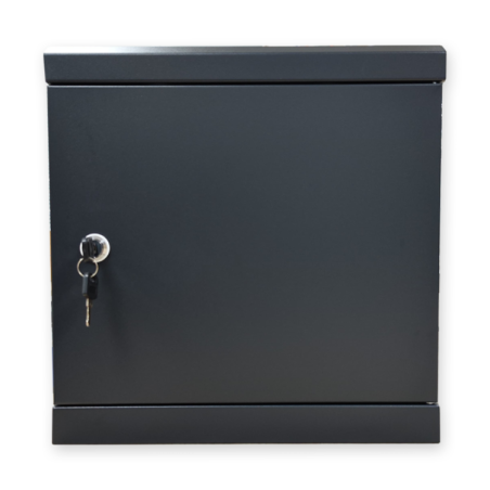 Rack de 10" 6U, F300 / AN500 / AL600mm, carga 10kg, vacío. Montado.
