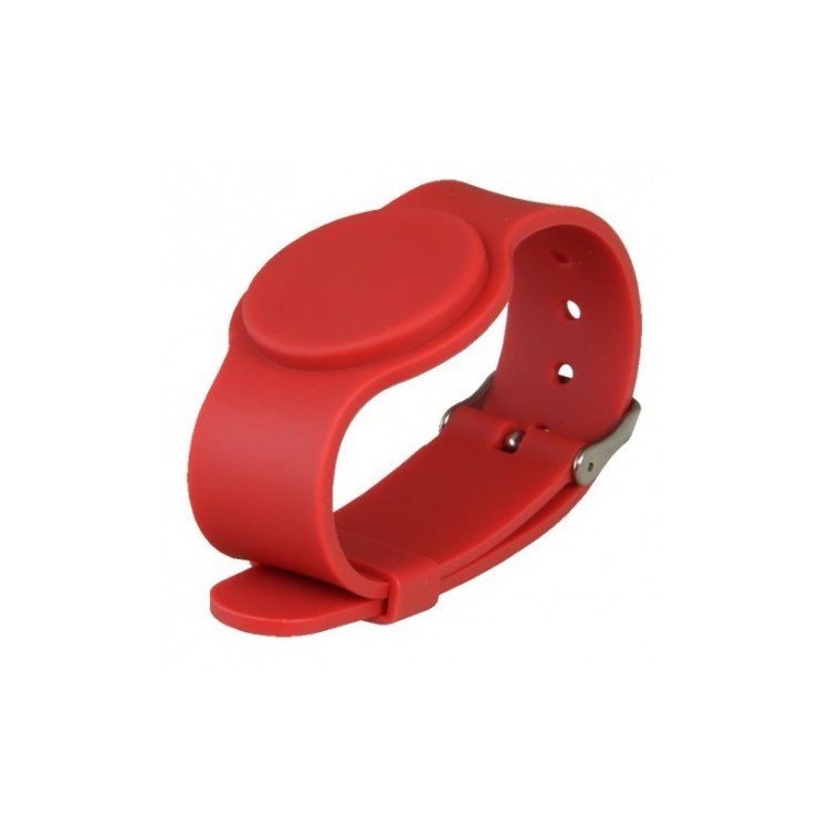 Pulsera MIFARE ajustable color rojo