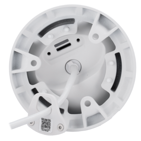 Cámara IP Turret, 5Mpx, IR 35mts, Lente 4mm, H.265, PoE802.3at. IA. Audio. MicroSD. IP65
