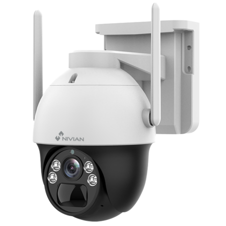 Cámara IP PTZ 4G, 2K 3MPx, IR 30mts, 4mm, H.265. Exterior IP66