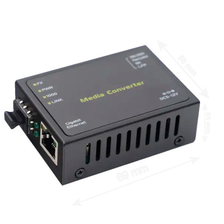 Conversor de RJ45 10/100/1000 a SFP