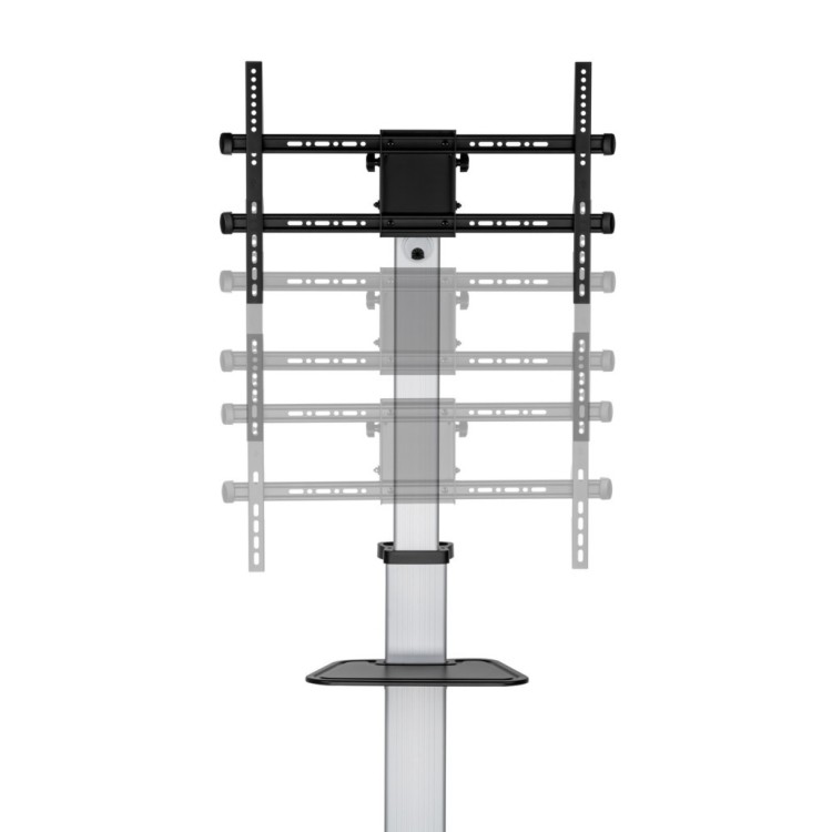 Soporte suelo con ruedas para Pantallas, TV y monitores de 37 a 86", hasta 50Kg. Con bandeja