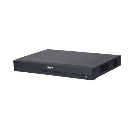 DVR 5 n1 de 16ch + 16 IP hasta 8Mpx. H.265+, 2 HDD