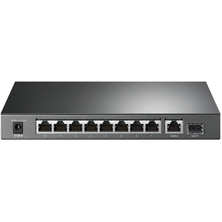 Switch no gestionable de x9 Gb (x8 POE+), x1 SFP, 63W