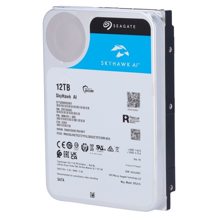 Disco duro 12TB Seagate Skyhawk AI