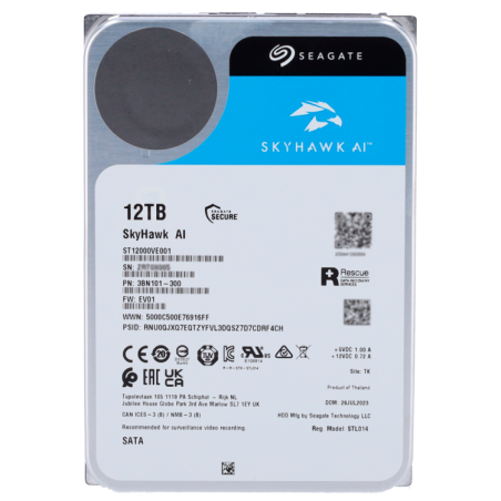 Disco duro 12TB Seagate Skyhawk AI