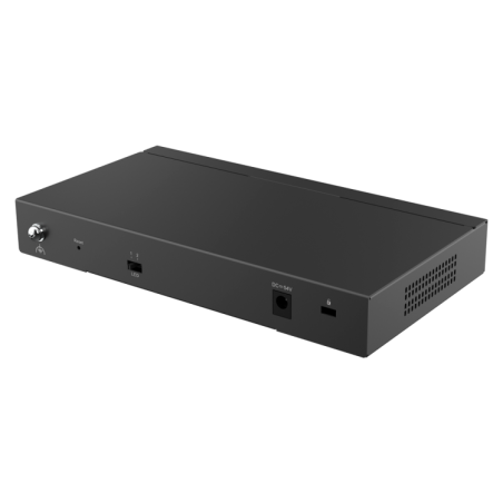 Switch Gestionable, 8 puertos Gigabit PoE 802.3af/at, 120W, x2 UPLINK, 1x SFP