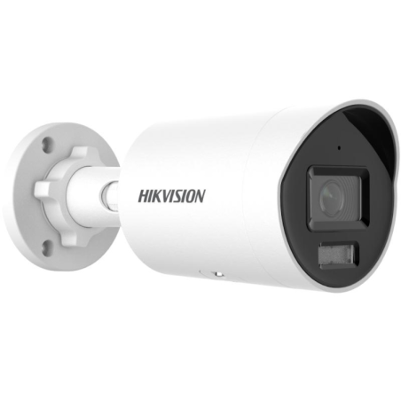 Cámara IP bullet, 2MPx, IR 40mts, 2.8mm, H.265+, PoE802.3af.  IP67, Motion Detection 2.0 de humanos y vehículos