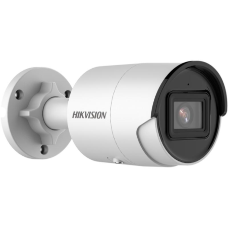 Cámara IP bullet, 4MPx, IR 40mts, 2.8mm, H.265+, PoE802.3af.  IP67, Motion Detection 2.0 de humanos y vehículos